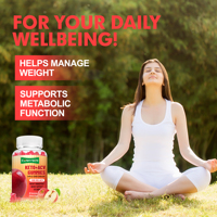Gummies Keto+ACV avec vinaigre de cidre de pomme, racine de betterave, grenade, B12, folate pour la gestion du poids, la combustion des graisses et le soutien énergétique