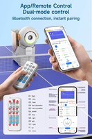 Dora Mini Machine de service de tennis de table portable intelligente avec contrôle par application, robot d'entraînement de ping-pong pour la pratique individuelle en intérieur