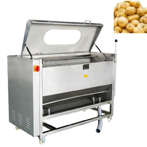 Automatic <b>Vegetable</b> Processing Machine <b>Brush</b> Roller Peeler Washer for Carrot Potato Ginger - Product Image 3