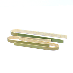 Bamboo <strong>Tongs</strong> Vintage Natural Food Bamboo <strong>Tong</strong> Disposable Toast Tweezer for Catering Buffet Home Use - Product Image 1