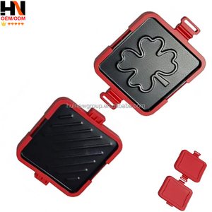 Mini gaufrier électrique portable, plaques antiadhésives, thermostat réglable, extérieur froid au toucher, prise en charge multilingue, usage domestique - Product Image 4