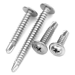 Tornillos Autoperforantes de Acero Inoxidable Galvanizado con Zinc GR5, Cabeza Plana M3/M6, Rosca Fina, Diámetro de la Tapa de 10 mm, Fijaciones para Paneles de Yeso y Madera - Product Image 4