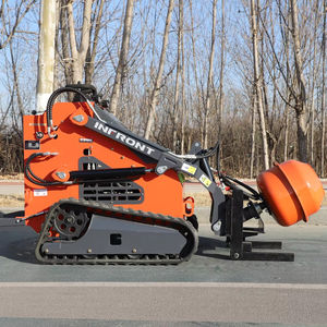 무료 배송 INFRONT YF380 YF480 360kg 400kg 중국산 스키드 스티어 어태치먼트 미니 크롤러 스키드 스티어 로더 트랙 포함 - Product Image 3