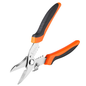 Cisailles multifonctions pour électriciens, coupe-fils à mâchoires dentelées de 1/2 pouce pour travaux électriques - Product Image 5