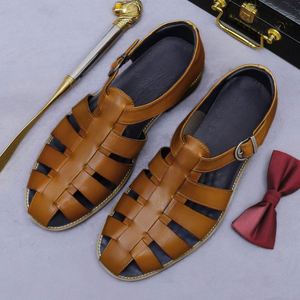 Sandalias Gladiador de Cuero para Hombre, de Alta Calidad, Personalizadas, Casuales, para Senderismo y Aire Libre, Transpirables, Planas, para Verano - Product Image 6