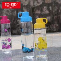 Bouteille d'eau en plastique pour enfants, sans BPA, anti-fuite, avec paille, vente en gros pour écoles
