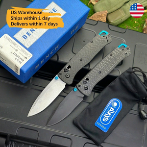 Cuchillo Plegable Mini BM535-3 de Fibra de Carbono con Hoja S30V, Duradero y Único, para Supervivencia, Bricolaje, OEM - Product Image 1