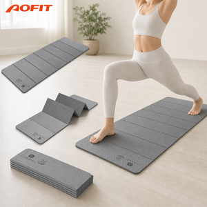 <span class=keywords><strong>Tappetino</strong></span> Yoga Unisex Spesso e Largo, Pieghevole, Antiscivolo, Assorbente, Silenzioso, <span class=keywords><strong>per</strong></span> Allenamento a Casa, Esercizi di Salto e <span class=keywords><strong>Fitness</strong></span> - Product Image 1