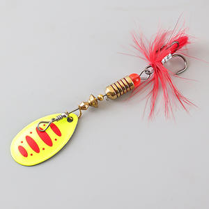 Xida 70mm 6.5g Multi-Color Midwater Appâts Leurres De Pêche En Métal Spinner Appâts Plumes Hameçons Basse <span class=keywords><strong>Truite</strong></span> Saumon <span class=keywords><strong>Triple</strong></span> Hameçons - Product Image 2