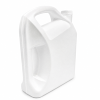 Bidon d'huile de voiture vide de 4L, flacon d'huile de lubrification de 4L, bidon d'huile en plastique de 4L avec poignée, bouteille d'huile à bouchon à vis de 4L, bouteille d'huile en HDPE de 4L