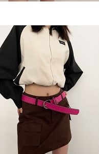 Ceinture Hip-hop Punk de style américain pour femmes, en PU, avec boucle à ardillon en alliage, largeur 2-4 cm, ceinture Y2K cloutée noire, passe-partout - Product Image 4