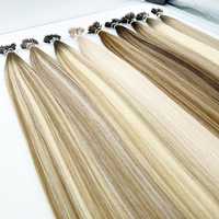 Lujosas extensiones de cabello humano real para peluquerías profesionales Nano Tips SDD Low MOQ Entrega rápida