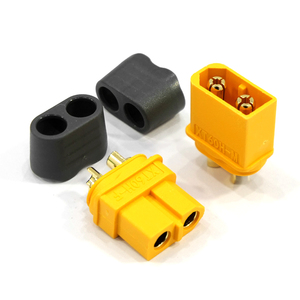 XT60H 2P メスオスコネクタ ナイロンハウジング付き 銅接点 35A 高電流 RCリポバッテリー充電器 自動車用電源 - Product Image 1