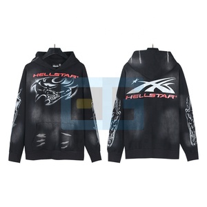 Sweat <span class=keywords><strong>à</strong></span> capuche NFC de haute qualité de la marque de mode étrangère 1k Chip Washed Suit Sweater Loose-Fitting Street Fashion RFID Hoodie - Product Image 3