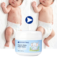Bálsamo Crema Orgánico para Pañales de Bebé, con Logotipo Personalizado, Sin Fragancia, No Grasoso, Repara la Piel Delicada y Dañada, Hidratación Duradera