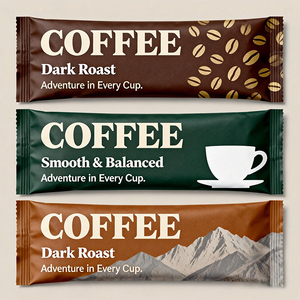 Sacchetti Personalizzati con Logo <span class=keywords><strong>per</strong></span> Tè, Proteine in Polvere e Caffè Istantaneo, Confezioni in Plastica a Tre Lati - Product Image 1