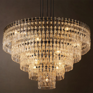 Lámpara de Araña para Escalera, Lámpara de Cristal K9, Lámpara de Araña Redonda de Estilo Marignan, Luces de Diseño, Iluminación de Lujo para Decoración del Hogar - Product Image 3