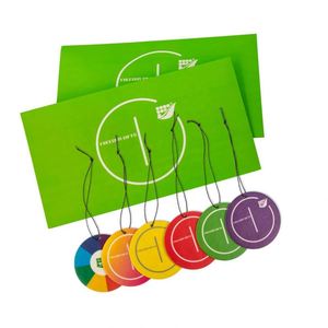 Ambientador colgante promocional para coche con aroma personalizado, ambientadores de papel perfumados para tiendas de lavado de coches - Product Image 4