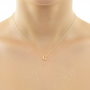 Azuris Elegant 925 Sterling Silver Three-dimensional Letter G Pendant Necklace Exquisite Jewelry - Product Image 2