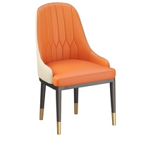 Ensemble de meubles de restaurant, table et chaises de salle à manger en métal fer forgé, style moderne et luxueux pour hôtel et restaurant commercial