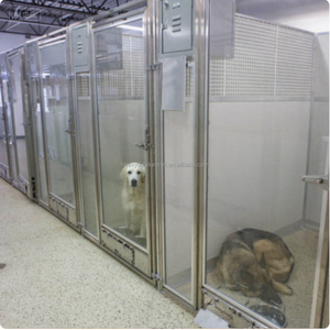 Fabriek Op Maat Gemaakte Hondenkennel Loopt 304 Roestvrijstalen Gehard Glas Hondenboarding Kennels Met Hdpe-Panelen Volledige Kraam Kennels - Product Image 3