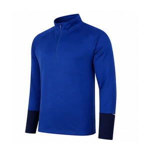 Haut d'entraînement de football pour homme à col zippé, manches longues, léger, vêtement de sport - Product Image 6