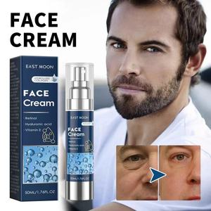 Crème Visage Raffermissante et Hydratante <span class=keywords><strong>Anti</strong></span>-Rides à la Vitamine E pour Hommes, Crème Faciale au Rétinol et au Collagène pour une Peau d'Apparence Plus Jeune - Product Image 1