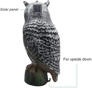 Ngoài trời năng lượng mặt trời <span class=keywords><strong>Owl</strong></span> <span class=keywords><strong>Bird</strong></span> <span class=keywords><strong>Repeller</strong></span> với pin-Sparrow răn đe bù nhìn cho kiểm soát động vật mùa thu mùa - Product Image 4