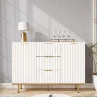 Meubles de salon porte de luxe en PVC MDF boîte à tiroirs de rangement de couleur personnalisée buffet de meubles en bois