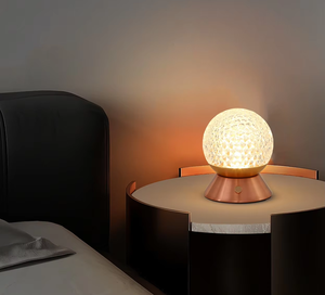 Lámpara de mesa de cristal Retro moderna, luz nocturna recargable, barra <span class=keywords><strong>transparente</strong></span>, decoración occidental para dormitorio, restaurante, Bar, voltaje de entrada de <span class=keywords><strong>5V</strong></span> - Product Image 6