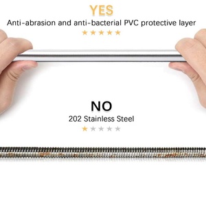 G1/2" Fit PVC Smooth Shower Hose Flexible Anti-Kink Handheld Shower <b>Head</b> Hose with Metal Connections Flexible PVC Shower Hose - Product Image 5