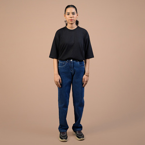Jeans Paola Taj de Corte Ajustado para Mujer, Estilo Clásico de Pierna Recta, Cintura Alta, al Mejor Precio - Product Image 1