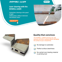 Limpiador de Óxido Láser DaG, Portátil, Elimina el Óxido Láser Rápidamente, Sin Piezas de Consumo, 100W 200W 500W 1000W, Limpieza de Metal con Láser
