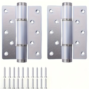 Charnière de meuble 2,5 mm en aluminium pour portes en bois, design moderne, couleur argent - Product Image 1