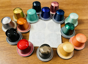 Cápsula de Café Vacía de Aluminio <span class=keywords><strong>Nespresso</strong></span> de 37 mm con Tapas Autoadhesivas para DIY, Cápsula de Café Vacía - Product Image 3