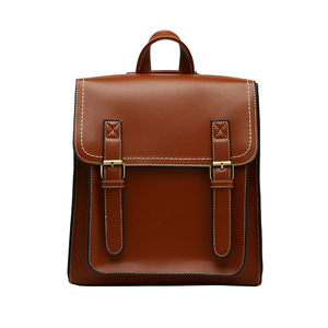 Sac à dos scolaire grande capacité en PU, style coréen minimaliste, pour collège, université et lycée - Collection 2026 - Product Image 1