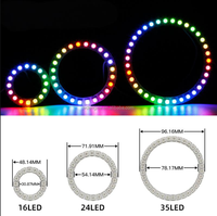 DC12V WS2815 16/24/35 RGB LED Pixel Anneau DIY Adressable 5050 SMD LED Lumière Modules Anneau PCB Cercle Pixel Lumière
