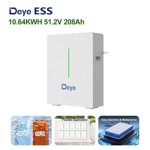 Baterí<span class=keywords><strong>a</strong></span> <span class=keywords><strong>de</strong></span> Almacenamiento Solar <span class=keywords><strong>de</strong></span> Litio Lifepo4 Deye ESS RW-G10.6 <span class=keywords><strong>de</strong></span> 208ah para Montaje en Pared, Precio <span class=keywords><strong>de</strong></span> Contenedor - Product Image 6