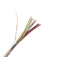 Cable de Alarma de Seguridad AITE OEM, 4 y 8 Núcleos, Conductor de Cobre de Alta Calidad, Aislamiento de PVC, Blindado con Lámina de Aluminio