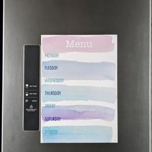 Planificateur hebdomadaire magnétique personnalisé Tableau effaçable à sec pour réfrigérateur Tableau de menu hebdomadaire pour le dîner Tableau de menu magnétique pour la cuisine Planificateur de menu magnétique - Product Image 4