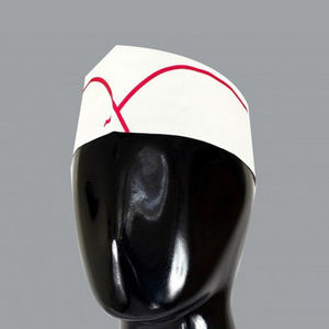 Gorros de Chef Desechables de un Solo Uso, Gorros de Papel con Rayas Blancas para la Industria Alimentaria, para Restaurantes, con Opción de Impresión Personalizada - Product Image 5