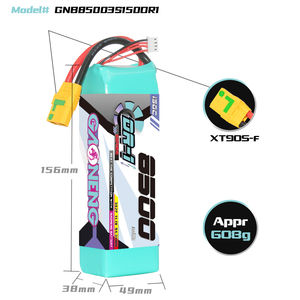 GAONENG GNB DR-1 serisi 8500mAh 3S 11.1V 150C RC RC LiPo pil RC araba tekne elektrikli RC cihazları Off-Load ve On-Load - Product Image 3