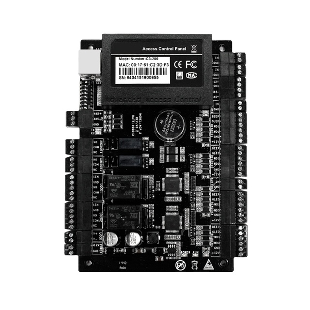 C3-200 IP-based Door Access Control Panel TCP/IP RS485 Communication Advanced Access Control Wiegand 26