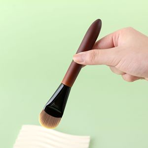 Brocha de Maquillaje de Una Sola Hoja para Base, Brocha Plana Angulada para Base Líquida y Mascarillas, Herramienta de Maquillaje que No Deja Marcas - Product Image 4