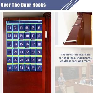 Wholesale Classroom Sundries Organizer <b>Numbered</b> Pocket Chart for Cell Phones Holder Wall <b>Door</b> Hanging on Closet - Product Image 5