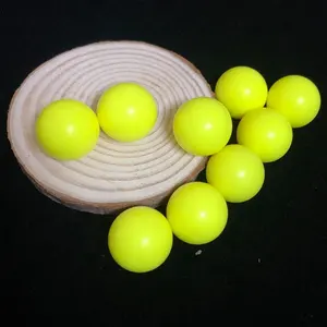 Yüksek yuvarlaklık 10.92mm sarı pom plastik top transferi için
