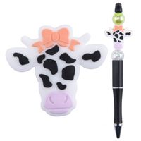 Vente chaude DIY Sucette Chaînes Accessoires Sans BPA Bébé Western Animal À Mâcher Focal Perles Silicone Charmes Pour Stylos