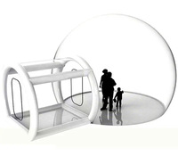 Tente à bulles gonflable transparente pour fête personnalisée avec ballons pour les dates en plein air Tente à bulles gonflable pour maison de camping