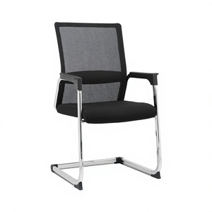 Sillas de Escritorio de Malla con Patas de Metal Tipo Trineo, <span class=keywords><strong>Precio</strong></span> de Mayoreo en Foshan, Sillas de Recepción para Hospitales y Entrevistas - Product Image 2
