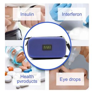 Boîte de rangement pour trousse médicale avec affichage de la température, 203x133x68mm, étanche, design rectangulaire portable pour le stockage - Product Image 3